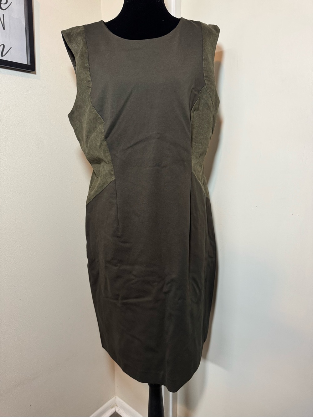 Antonio Melani Classic Olive Sheath Dress